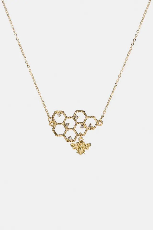 Honeycomb Diamond Necklace