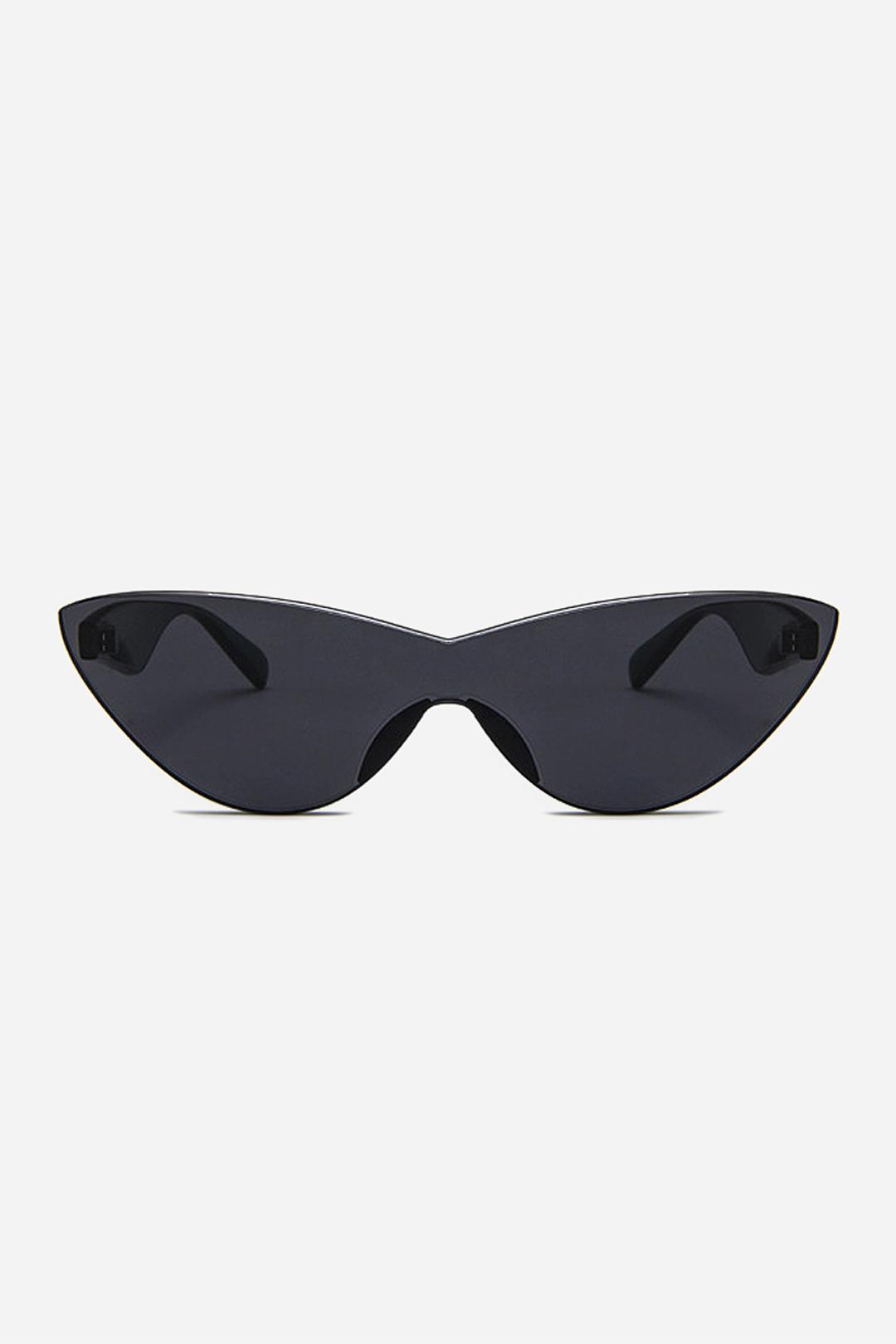 Colorblock Geometric Frame Sunglasses With Black Lens