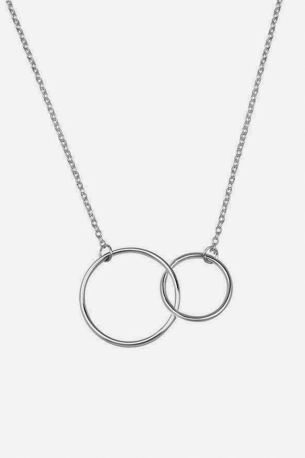 Gold Circle Decor BFF Necklace