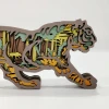 Tiger Wooden Night Light, Jungle Explorer Gifts for Kids Husband Father, Emblem Of Bravery