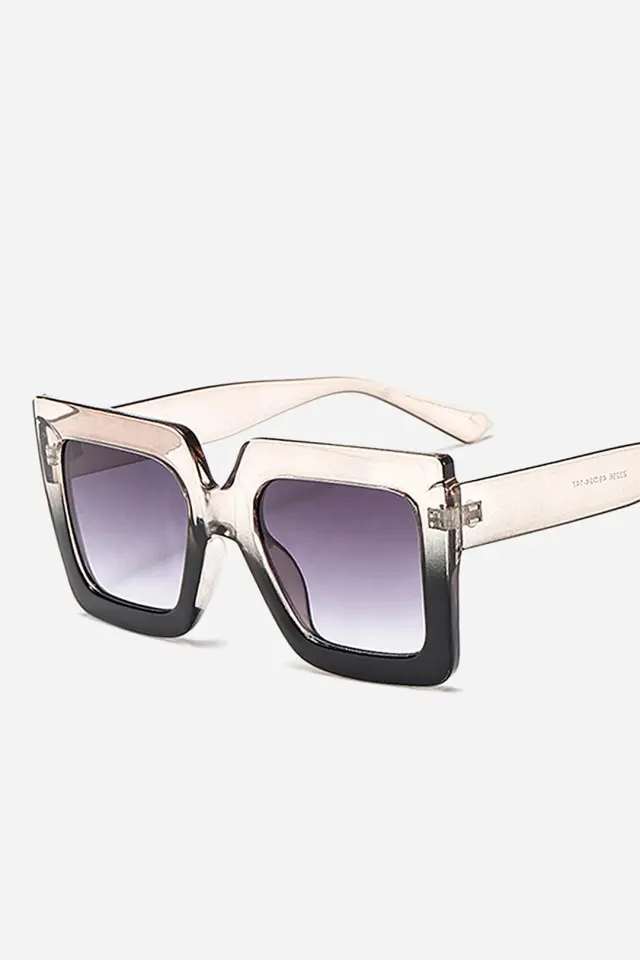 Exaggerated Square Frame Sunglasses