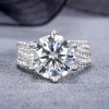 5 Carat Extra Large Super Sparkle Artificial Diamond Ring