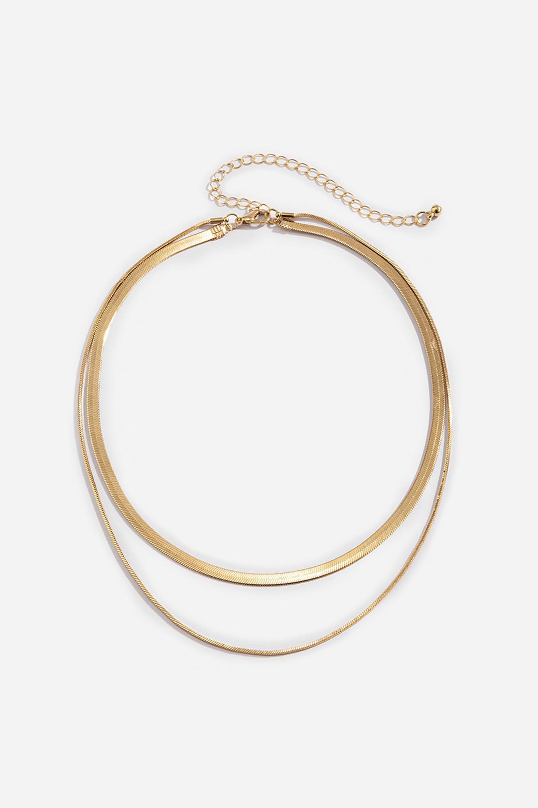 Casual Daily Multilayere Metal Round Necklace