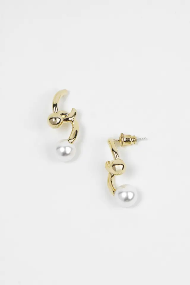 Faux Pearl Decor Earrings