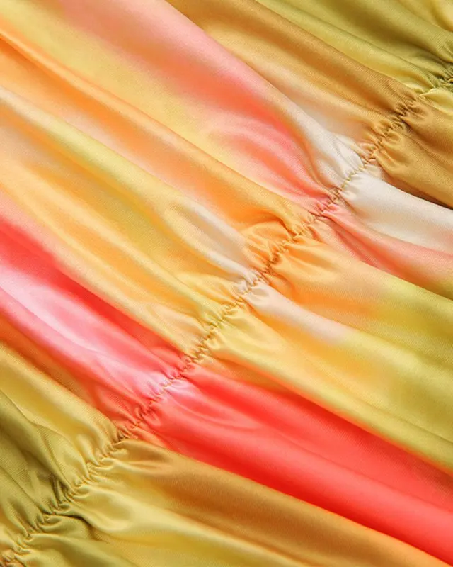 Rainbow Spaghetti Strap Layered Mini Dresses