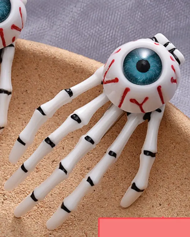 Halloween Skeleton Paw Eyes Hair Accessories