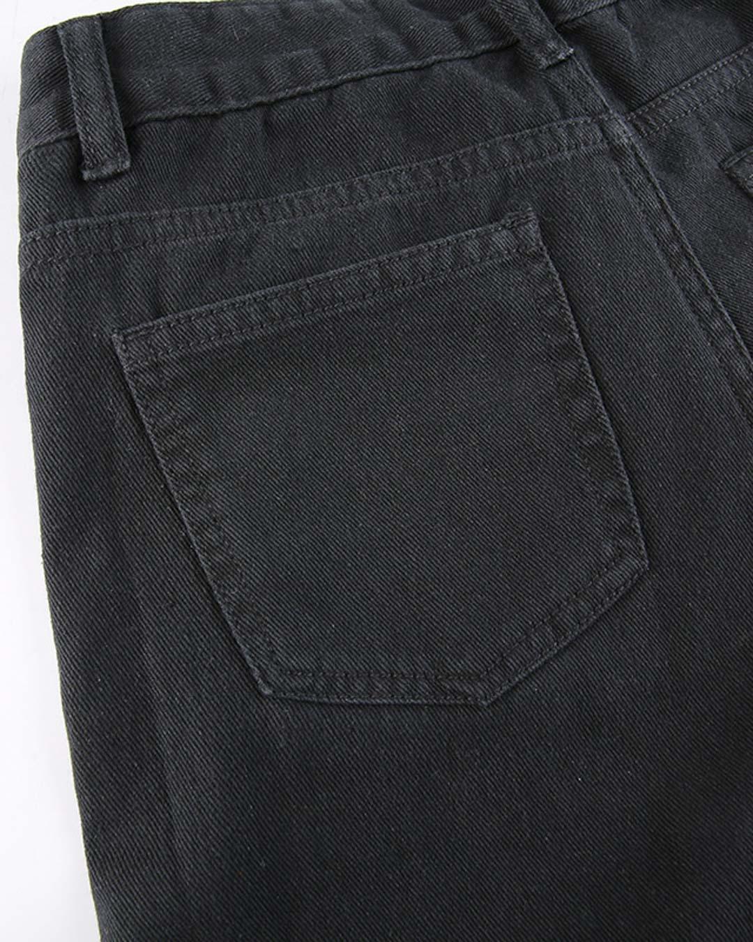 Last One - Rock Print Pocket Straight Jeans