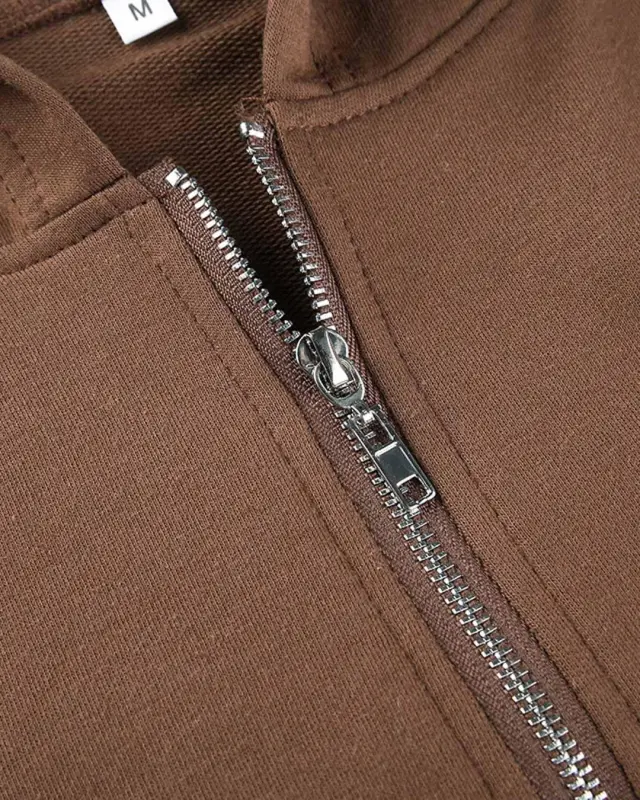 Zip Up Cropped Hooded Tracksuit
