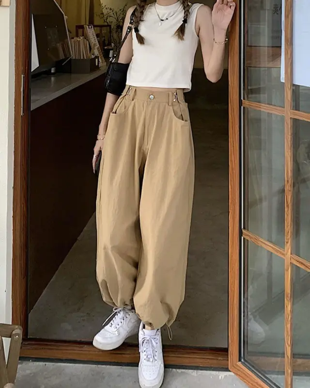 Oversize Jazz High-waisted Trousers