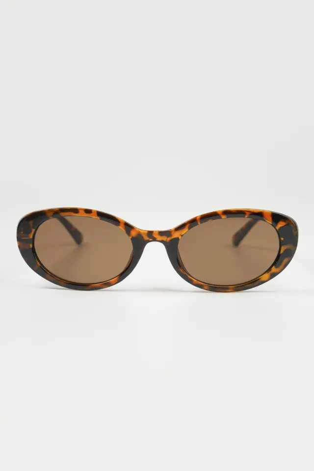 Leopard Oval Frames Sunglasses
