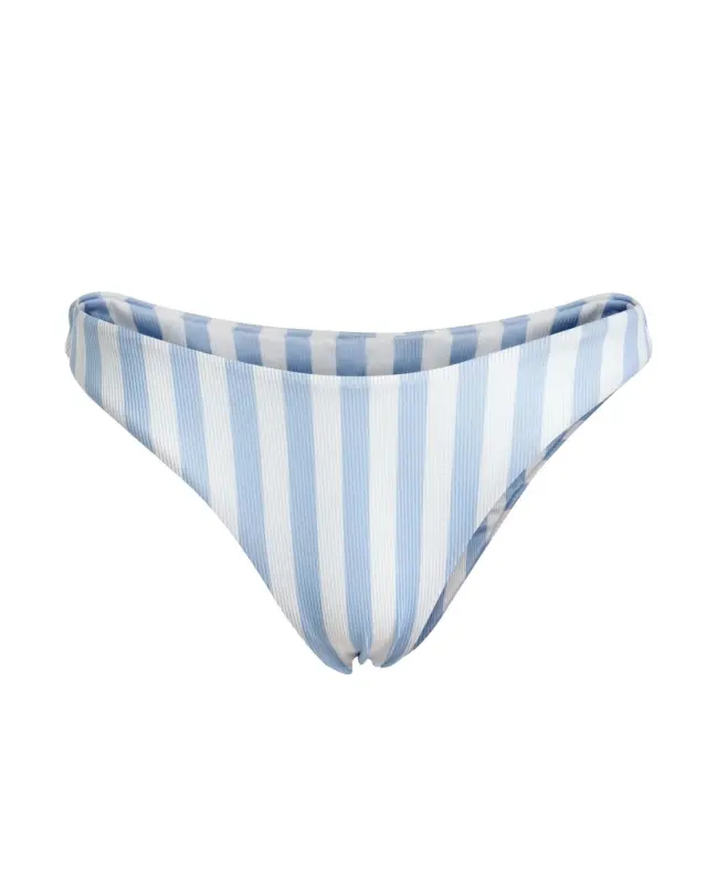 Striped Low Rise Bikini Bottom