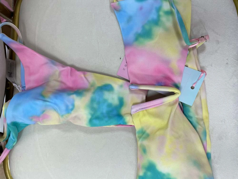 Tie Dye V Wired Low-rise Bikini Sets