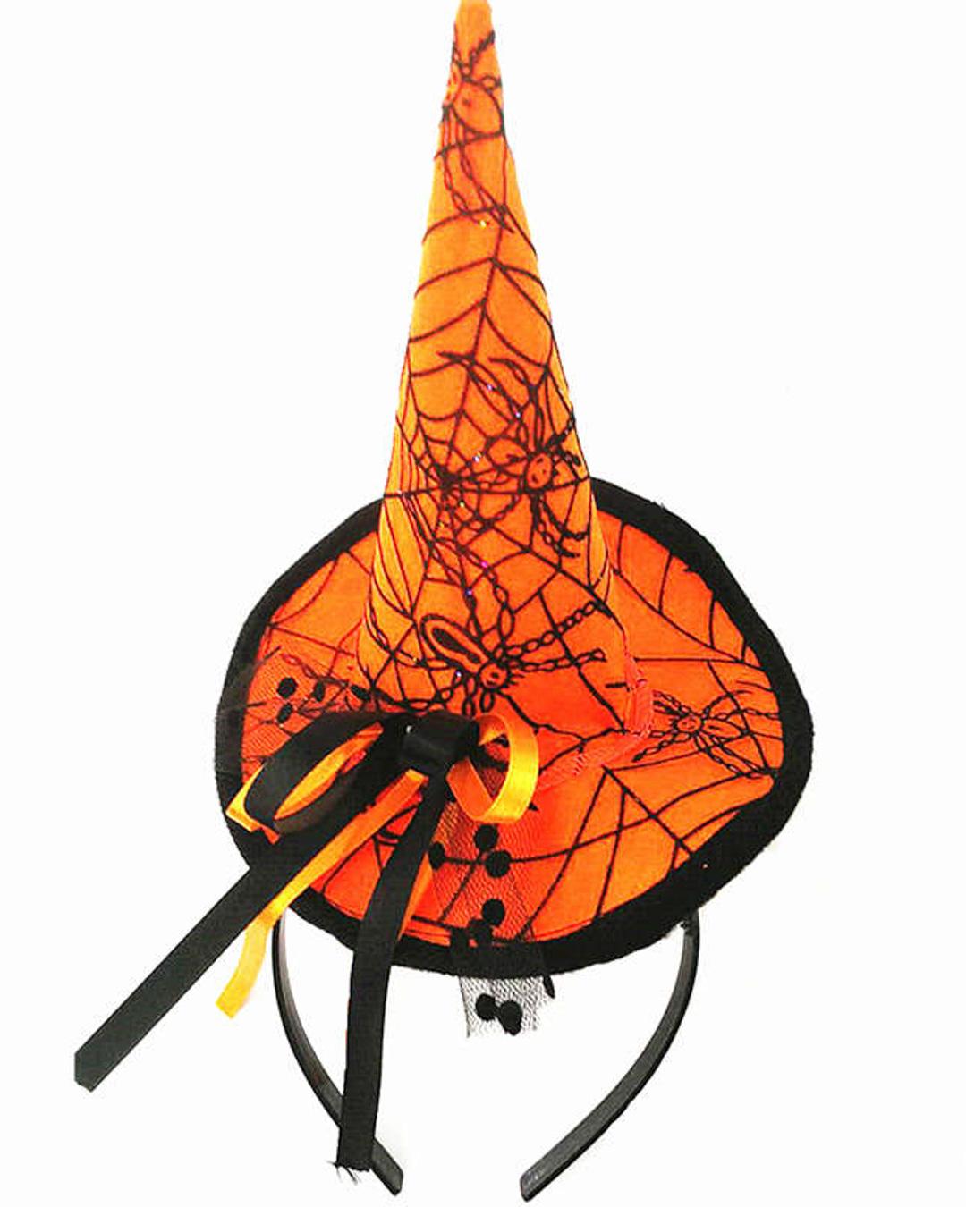 Halloween Hair Hoop With Spider Hat Headband