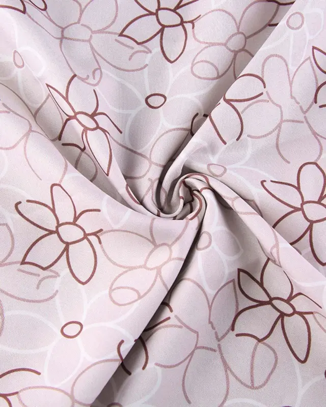 Floral Print Lace Patchwork Front Tie Mini Dresses