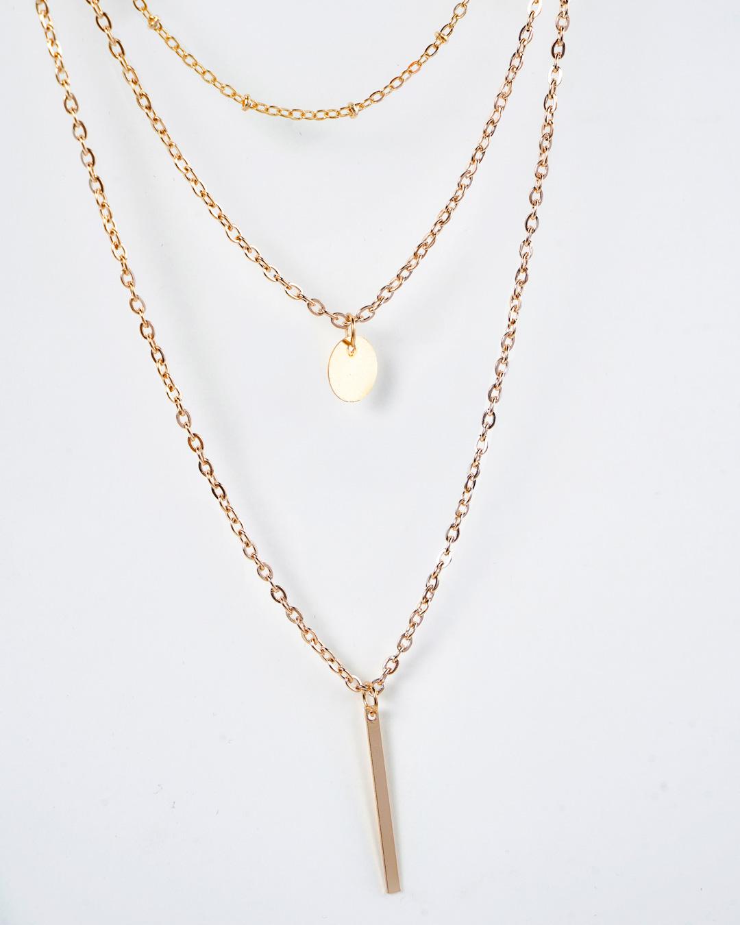 Casual Daily Metal Chain Layered Necklace