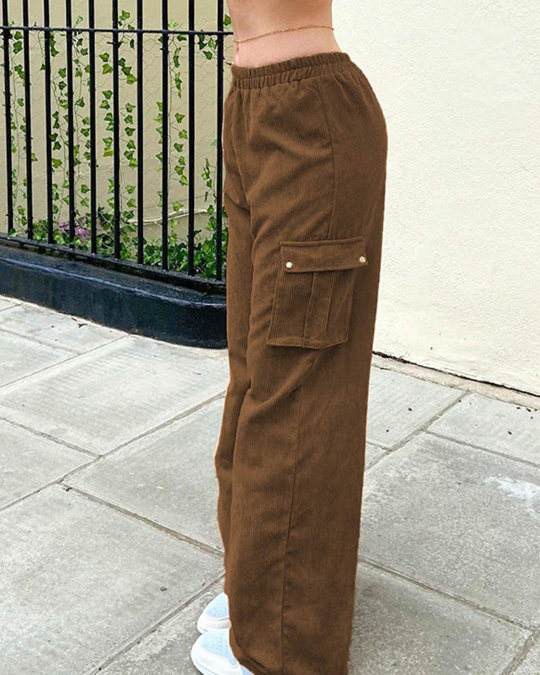Vintage Side Cargo Pocket Straight Jeans