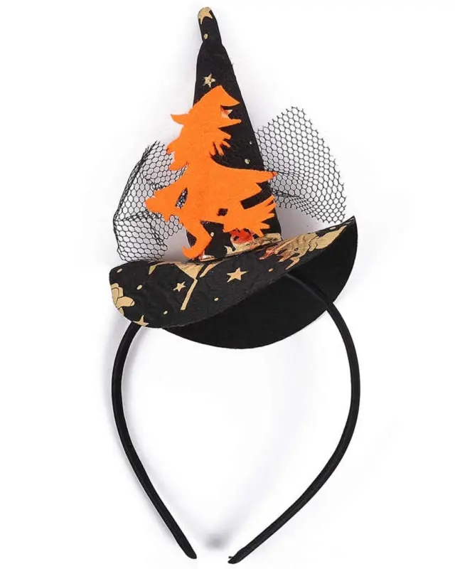 Halloween Hair Hoop With Ghost Bat Hat Headband