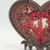 Heart-Shaped Wooden Carving - Unique Gifts for Girlfriend Wife Wedding Engagement - Romantic Decor