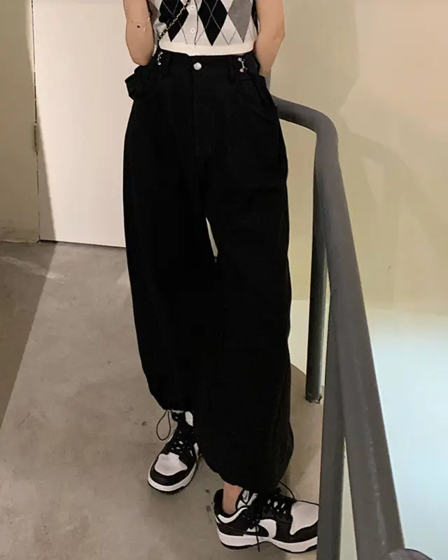 Oversize Jazz High-waisted Trousers