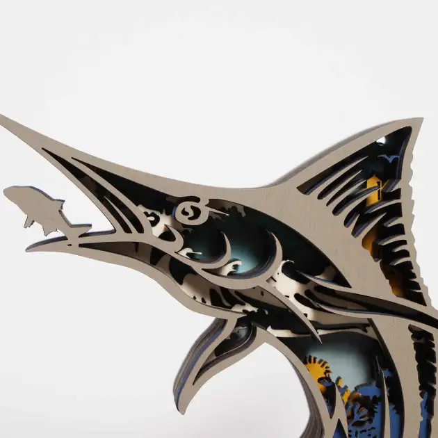 New Arrivals✨-Atlantic blue marlin Carving Handcraft Gift
