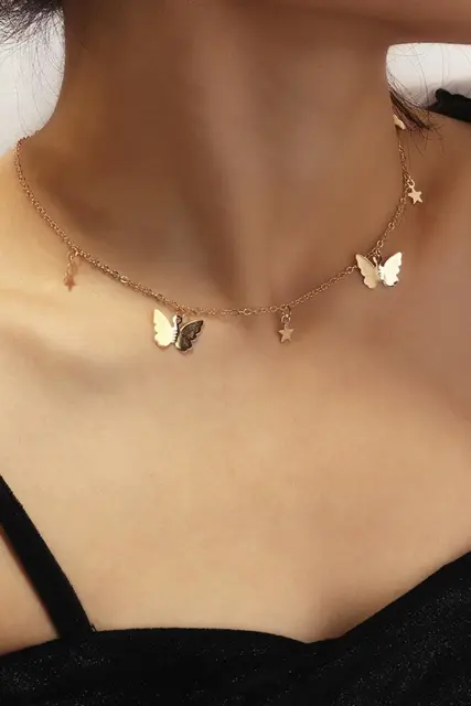 Casual Daily Minimalist Butterfly Necklace