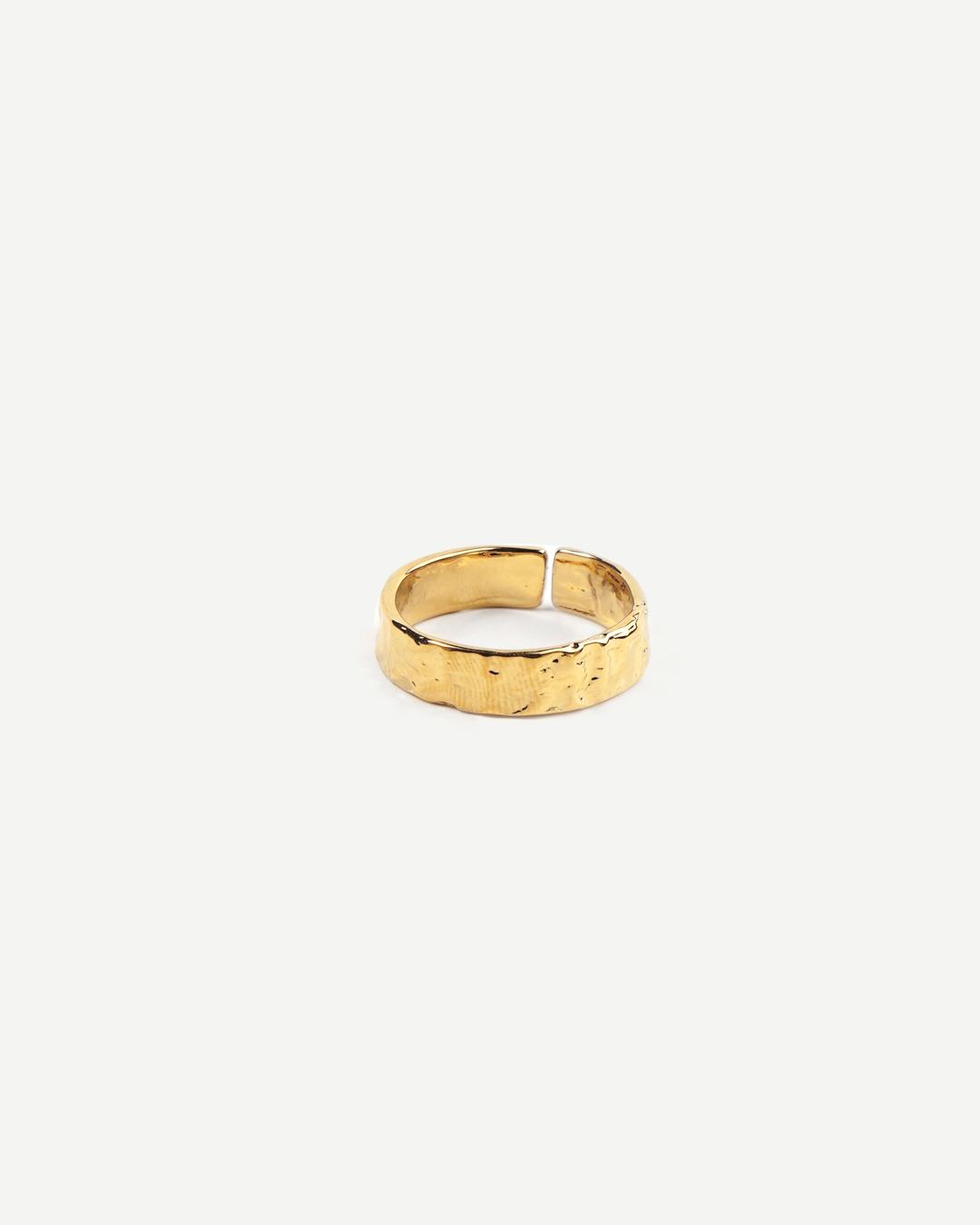 Simple Textured Wide Ring