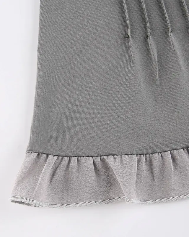 Blouses Trim Patchwork Design Square Collar Short Sleeve Tops