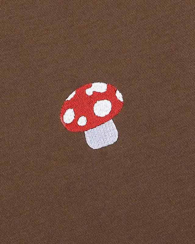 Mushroom Print Oversized Sweatshirts