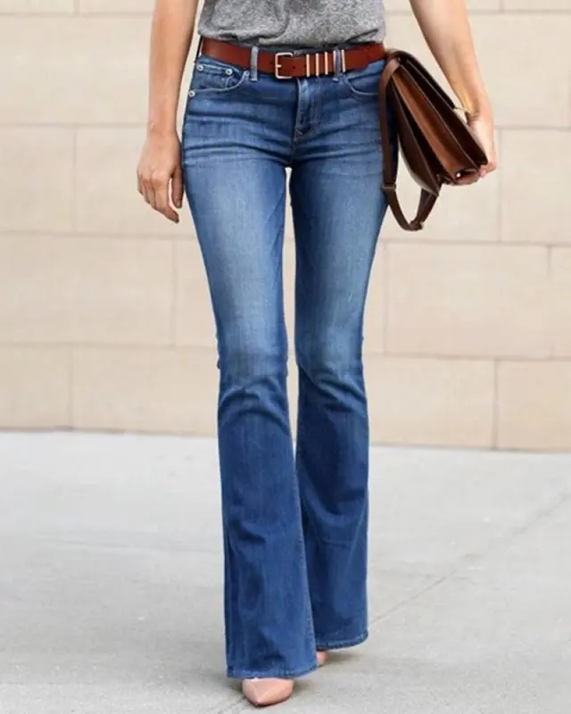 Elastic Elegant Female Jeans