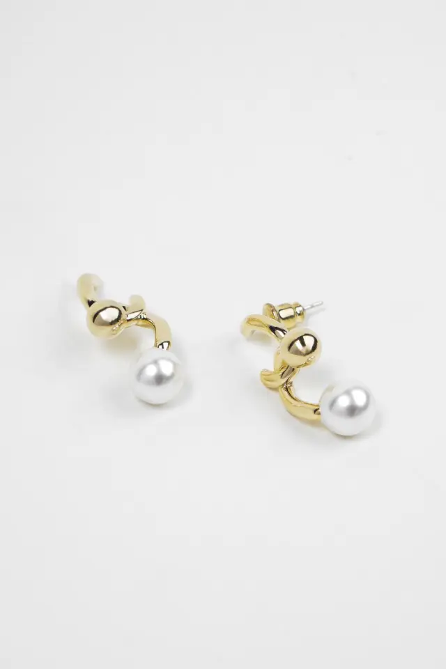 Faux Pearl Decor Earrings