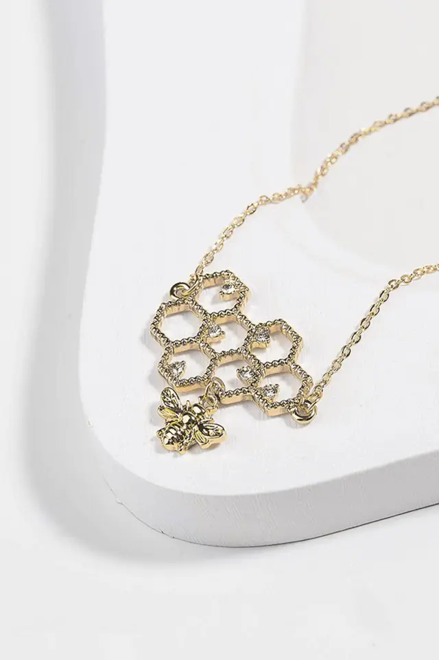 Honeycomb Diamond Necklace