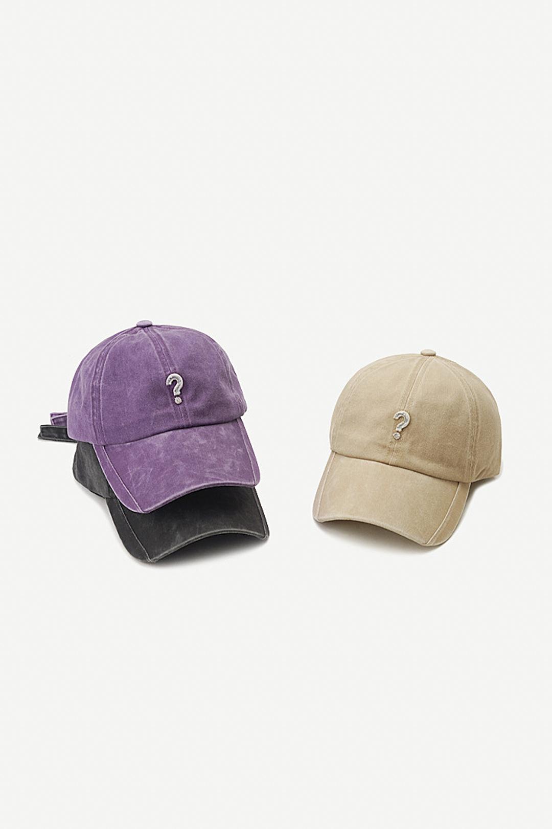 Question Mark Embroidered Baseball Cap