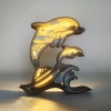 HOT SALE🔥-Dolphin Wooden Carving Light, Suitable For Bedroom, Bedside, Desk, Exquisite Night Light