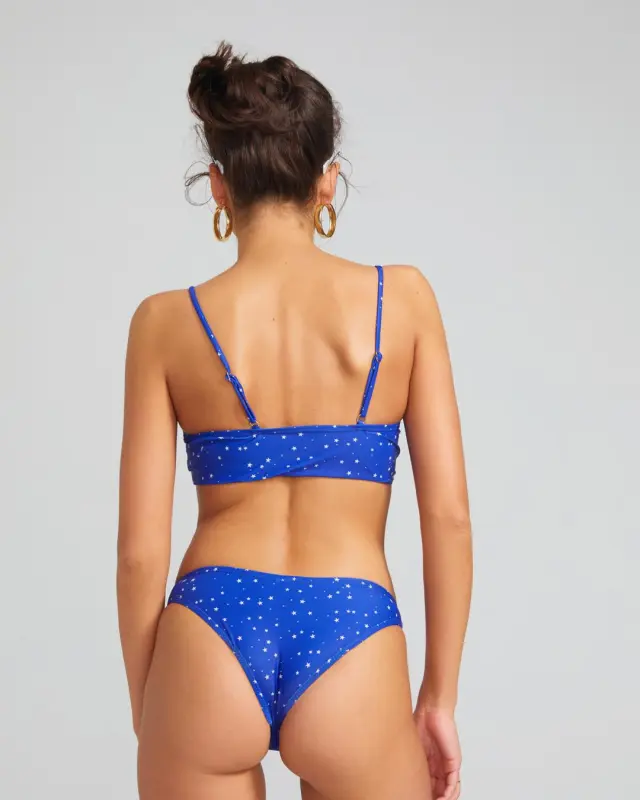 Star Print Sling Low Rise Bikini Sets
