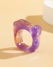 Candy Colored Geometric Ring