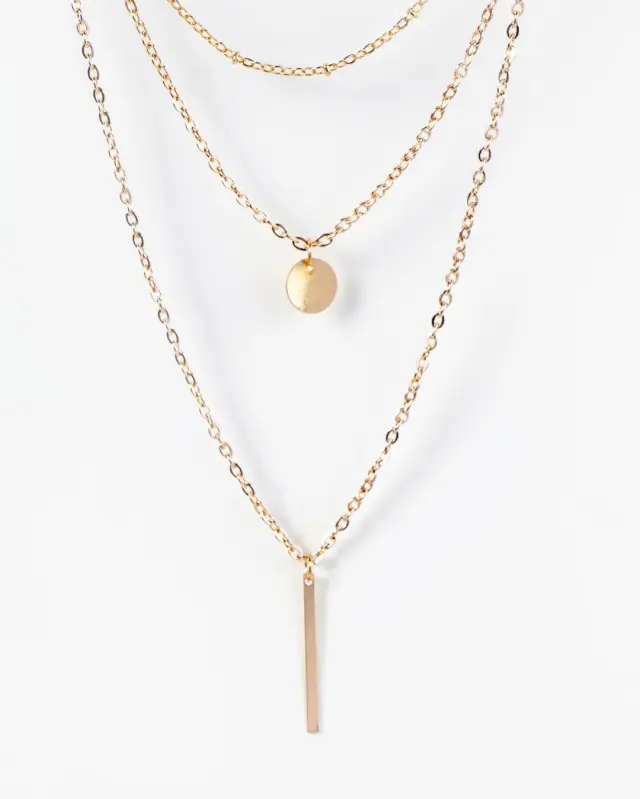 Casual Daily Metal Chain Layered Necklace