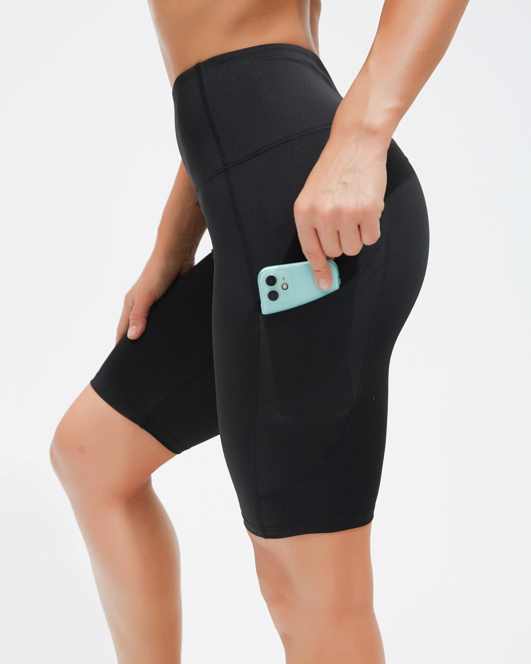 Last Sale - Wide Band Waist Sports Shorts With Phone Pocket