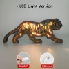 Tiger Wooden Night Light, Jungle Explorer Gifts for Kids Husband Father, Emblem Of Bravery