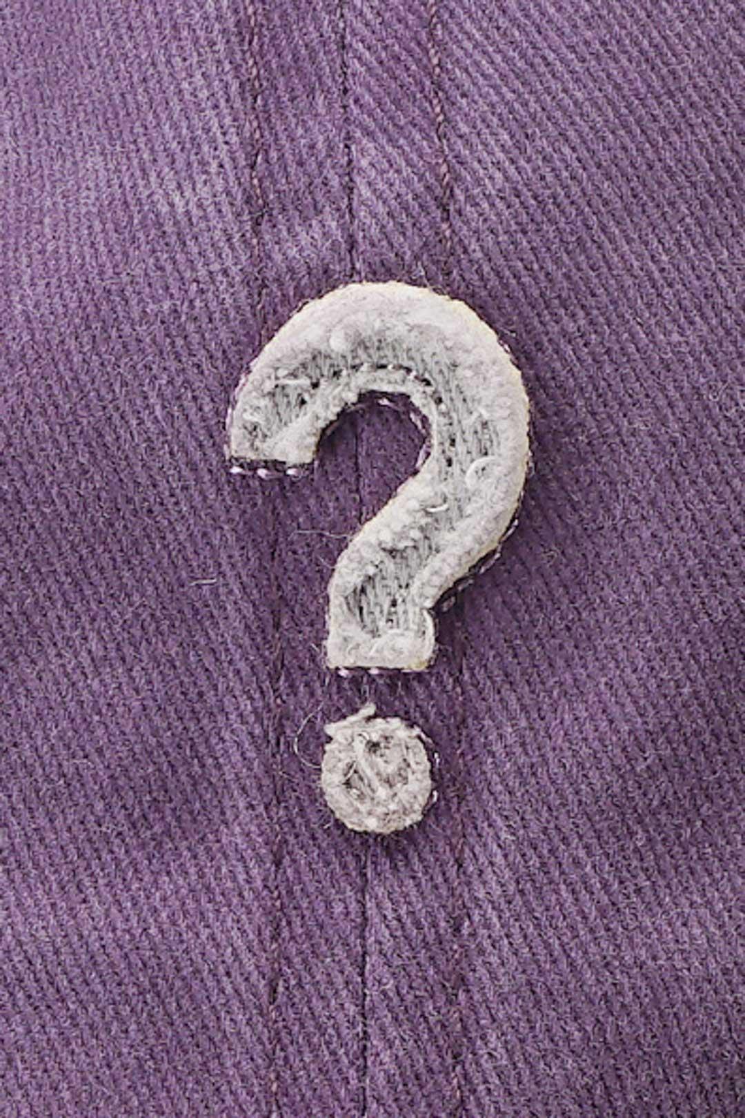 Question Mark Embroidered Baseball Cap